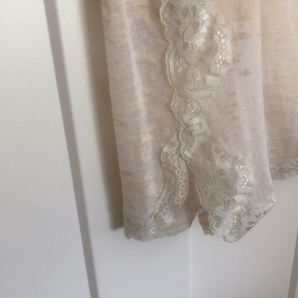 Free People burnout tee with lace detail - Picture 5 of 7